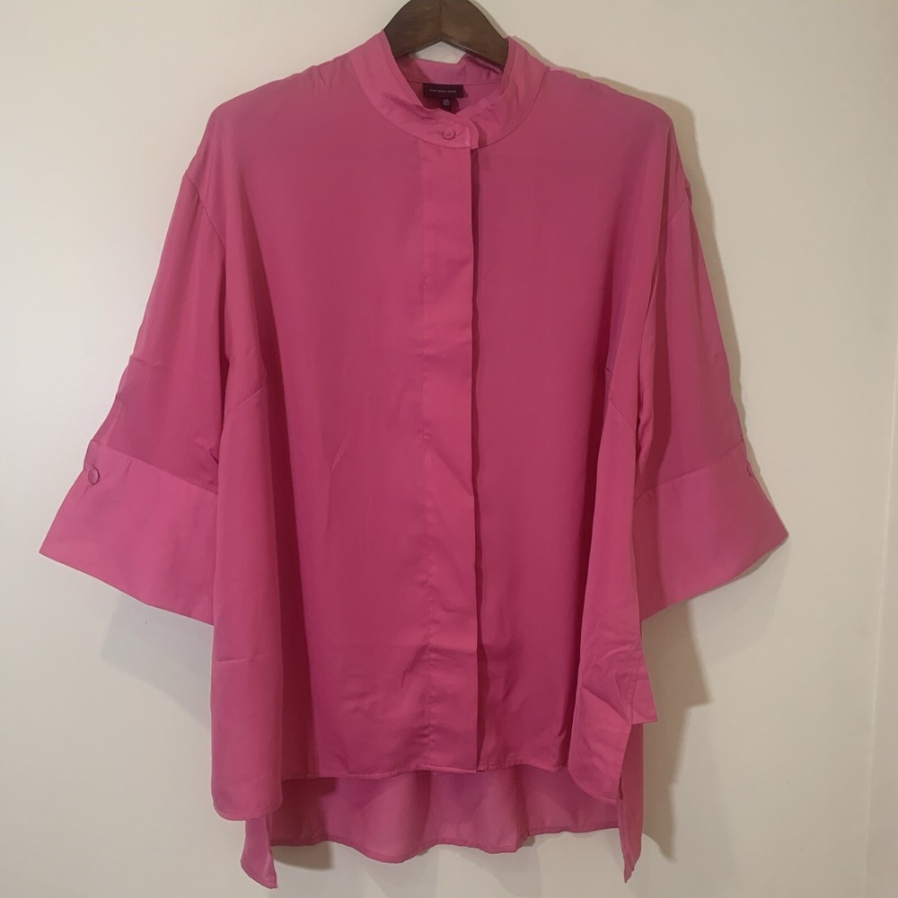 Who What‎ Wear Womens Tunic Top 2X Pink LagenLook Bright Relaxed Slouchy